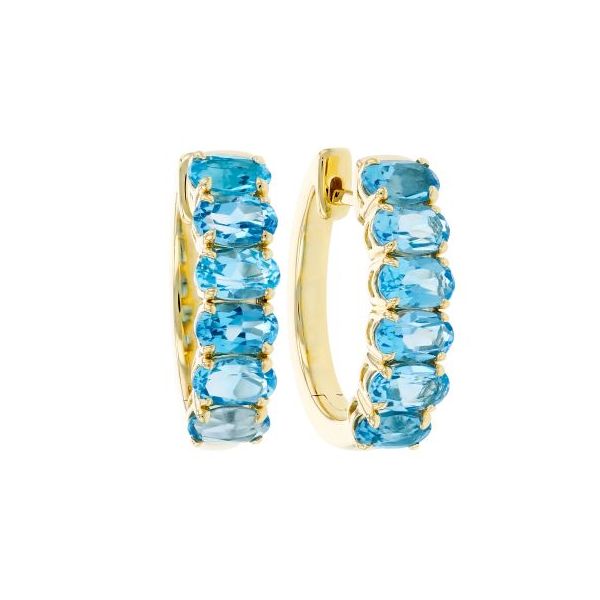  14k Gold Colored Stone Earrings Marks of Design Shelton, CT