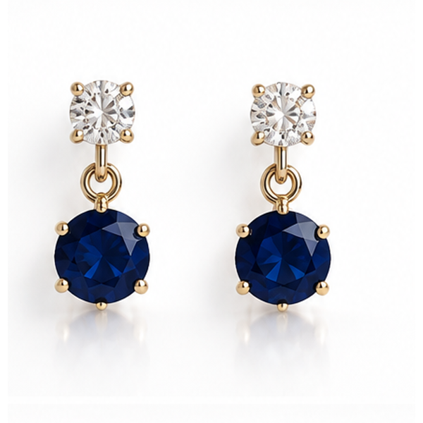  14k Gold Colored Stone Earrings Marks of Design Shelton, CT