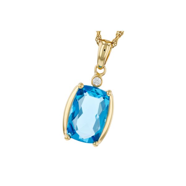  14k Gold Colored Stone Pendant Marks of Design Shelton, CT