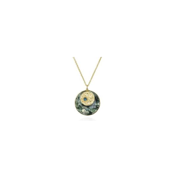 Sterling/18k plate pendant Marks of Design Shelton, CT