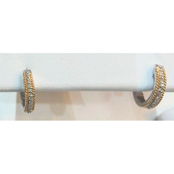 Sterling/18k plate earring Marks of Design Shelton, CT