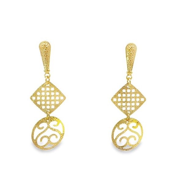 Sterling/18k plate earring Marks of Design Shelton, CT