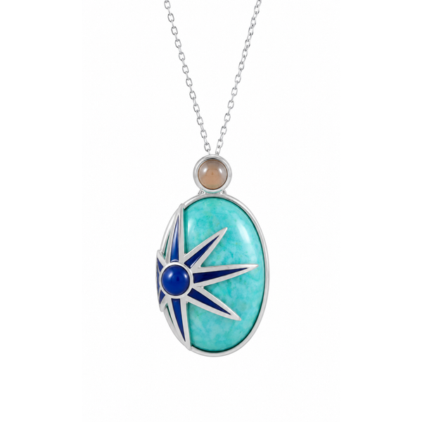 Sterling Silver Colored Stone Pendants Marks of Design Shelton, CT