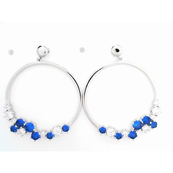 Sterling Silver Colored Stone Earrings Marks of Design Shelton, CT