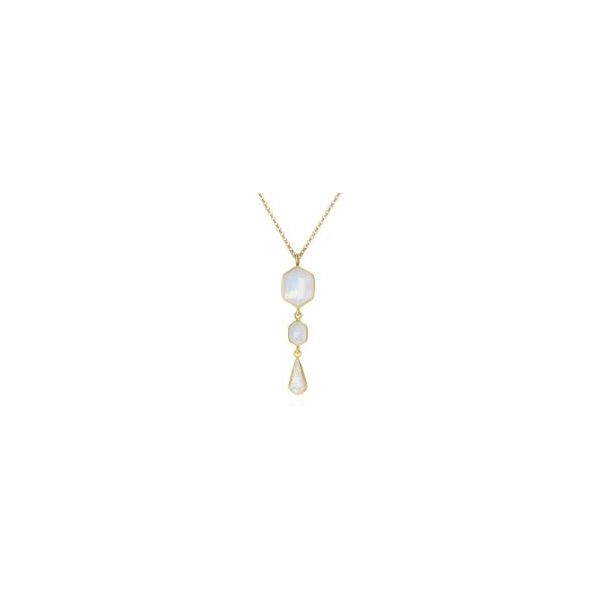 Sterling/18K Plate Pendant with gemstones Marks of Design Shelton, CT