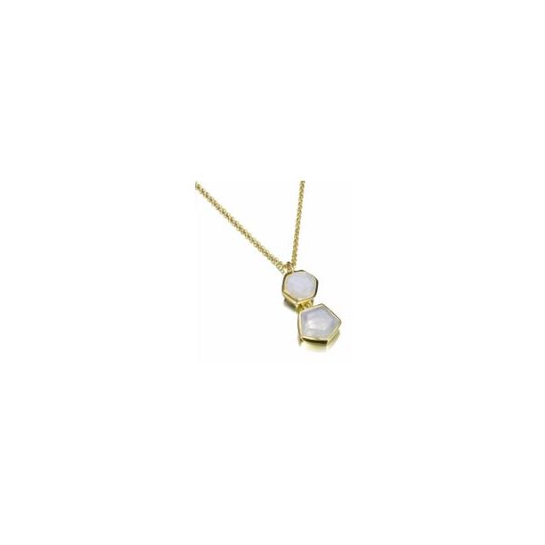 Sterling/18K Plate Pendant with gemstones Marks of Design Shelton, CT