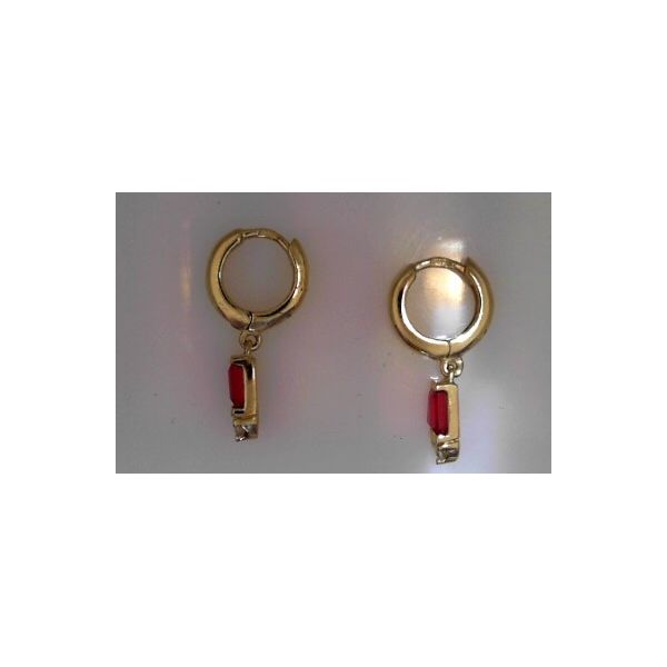 Sterling/18K Plate Earrings with Gemstones Marks of Design Shelton, CT