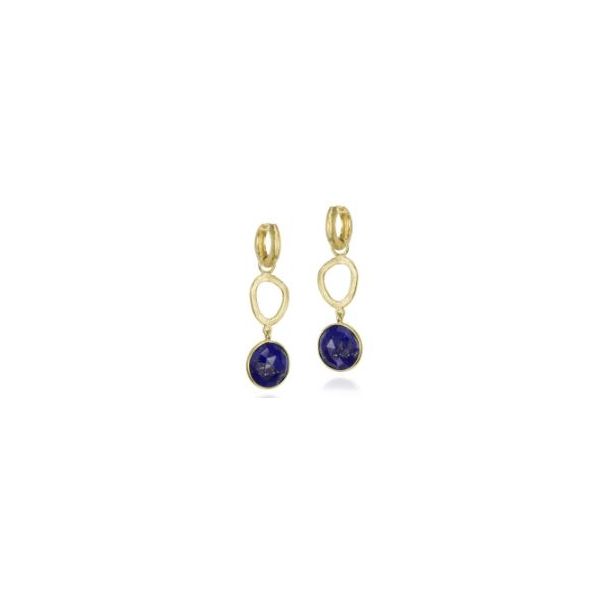 Sterling/18K Plate Earrings with Gemstones Marks of Design Shelton, CT
