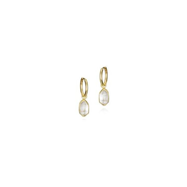 Sterling/18K Plate Earrings with Gemstones Marks of Design Shelton, CT