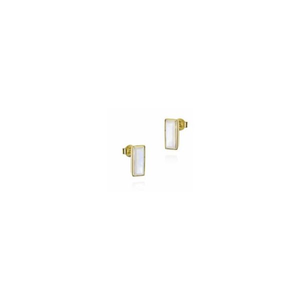 Sterling/18K Plate Earrings with Gemstones Marks of Design Shelton, CT