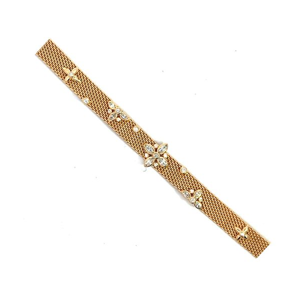 Sterling/18K Plate Bracelet with Gemstones Image 2 Marks of Design Shelton, CT
