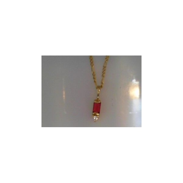 Sterling/18K Plate Necklace with Gemstones Marks of Design Shelton, CT