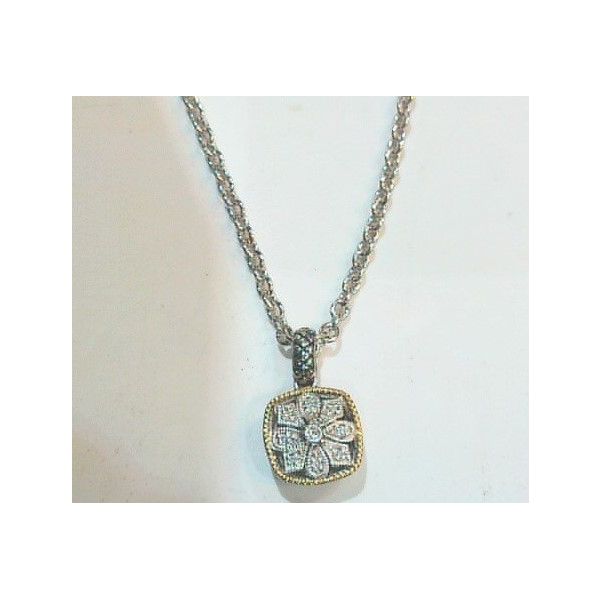 Sterling/18K Plate Necklace with Gemstones Marks of Design Shelton, CT