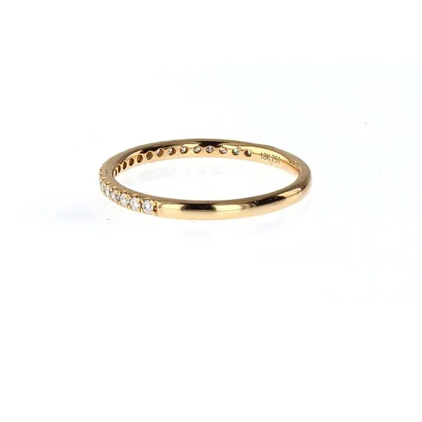 Rose Gold Diamond Anniversary Band Image 2 McCarver Moser Sarasota, FL