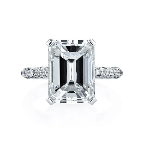 Emerald Cut Diamond Ring McCarver Moser Sarasota, FL