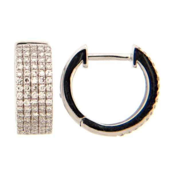 Diamond Hoop Earrings McCarver Moser Sarasota, FL