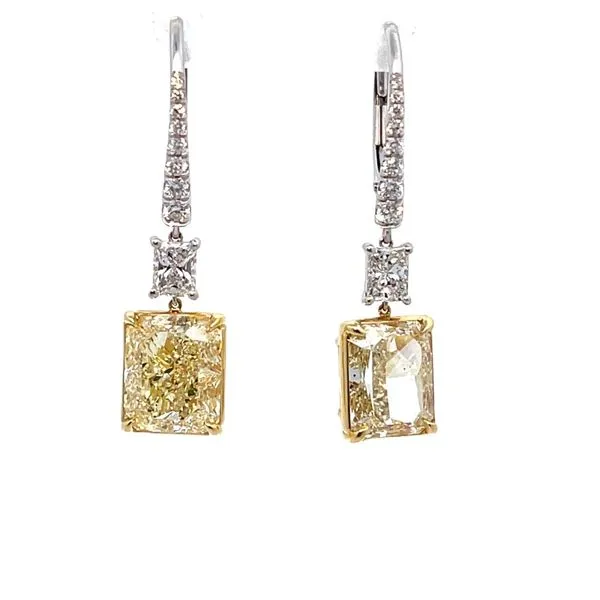 Yellow Diamond Earrings McCarver Moser Sarasota, FL