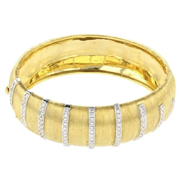 Gold Bangle with Diamonds McCarver Moser Sarasota, FL