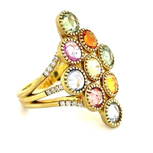 Multi-Color Sapphire Ring Image 2 McCarver Moser Sarasota, FL