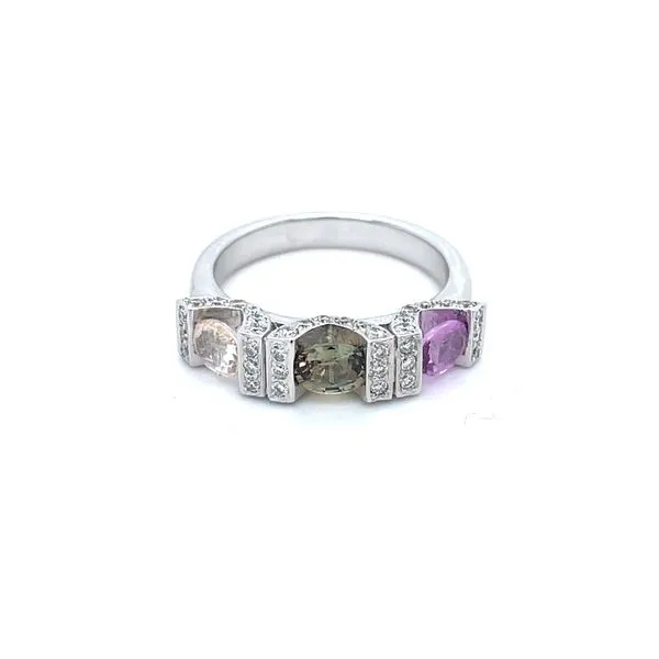 Multi-Color Sapphire Ring Image 3 McCarver Moser Sarasota, FL