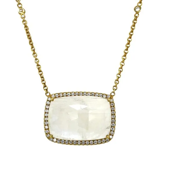 Rainbow Moonstone Necklace McCarver Moser Sarasota, FL