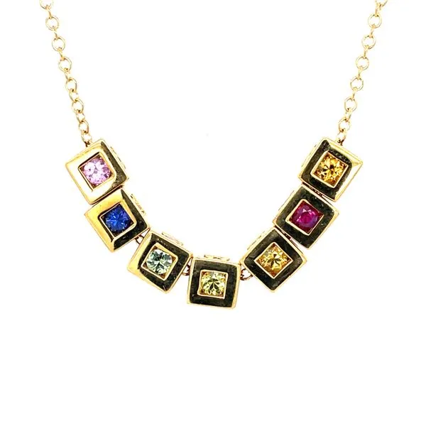 Multi-Color Sapphire Necklace McCarver Moser Sarasota, FL