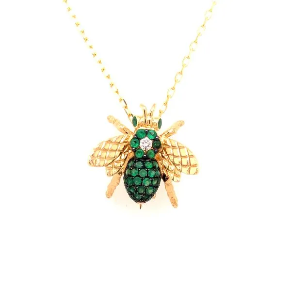 Emerald Bee Pin/Pendant McCarver Moser Sarasota, FL