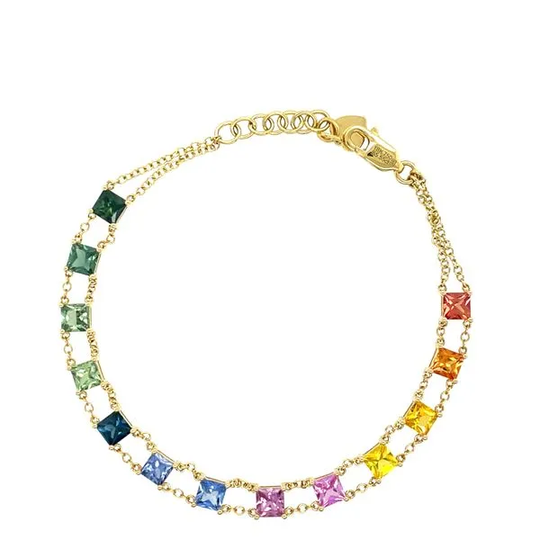 Multi-Color Sapphire Bracelet McCarver Moser Sarasota, FL
