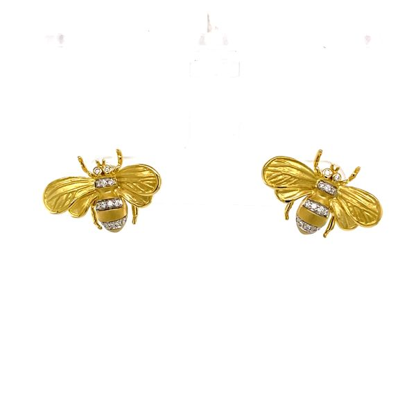 Gold "Bee" Earrings McCarver Moser Sarasota, FL