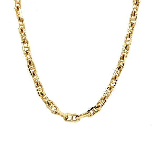 Gold Anchor Necklace McCarver Moser Sarasota, FL
