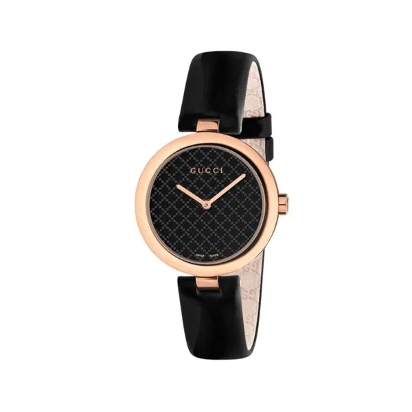 Gucci Diamantissima Watch - Black McCarver Moser Sarasota, FL