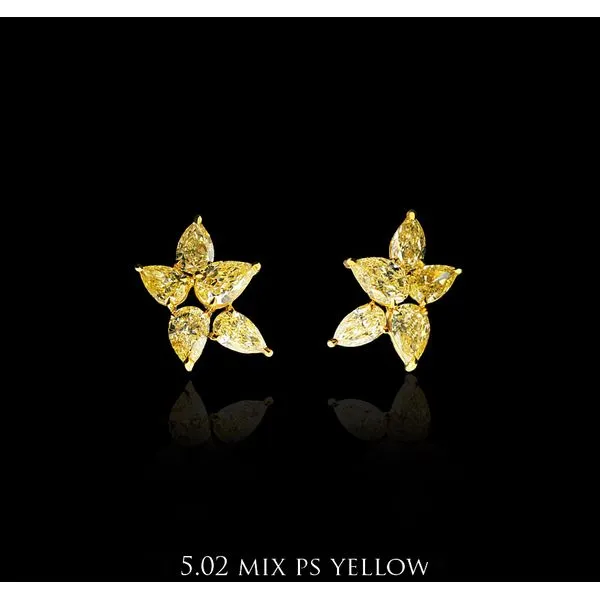 New Arrival! Fancy yellow diamond earring. McCarver Moser Sarasota, FL