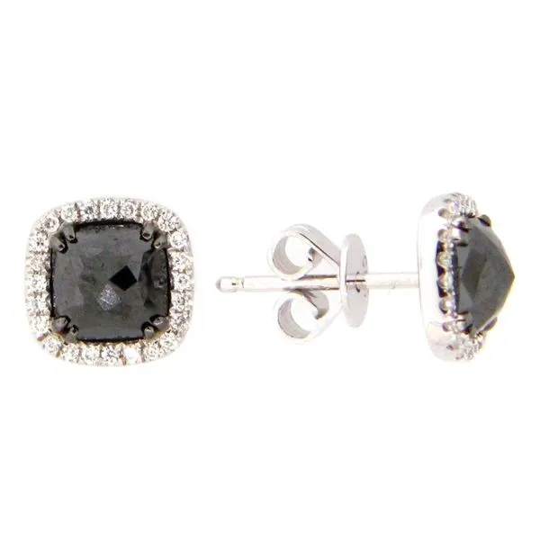 Black Diamond Stud Earring McCarver Moser Sarasota, FL