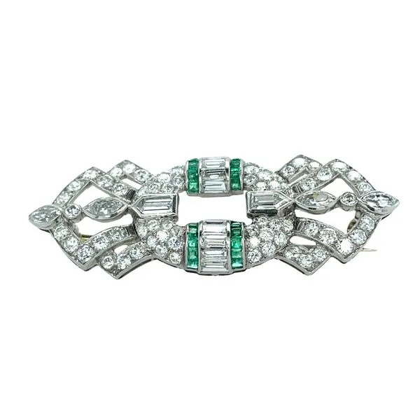 Platinum Art Deco Brooch McCarver Moser Sarasota, FL