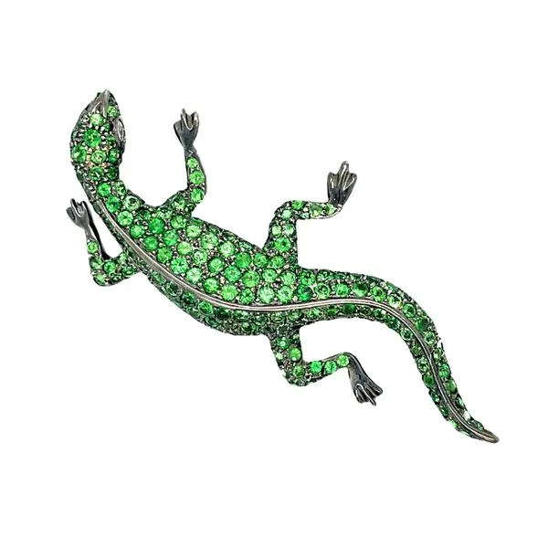 Demantoid Garnet Lizard Pin McCarver Moser Sarasota, FL