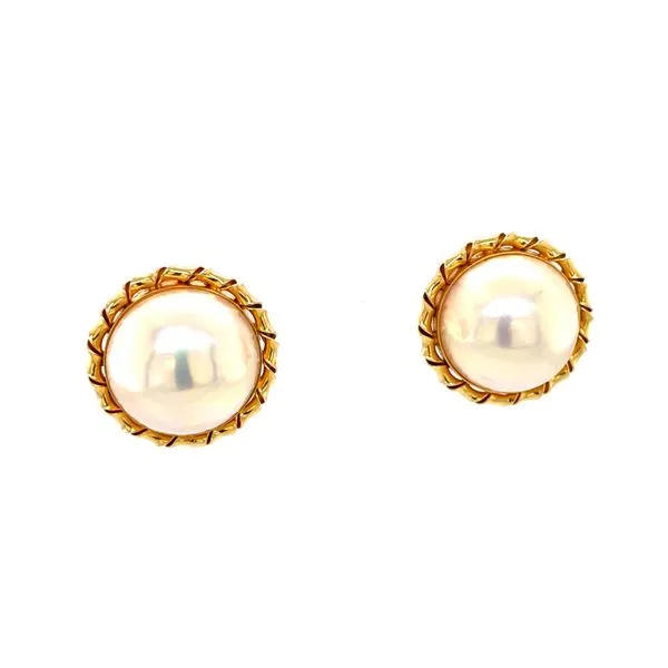 Mabe Pearl Earrings  McCarver Moser Sarasota, FL