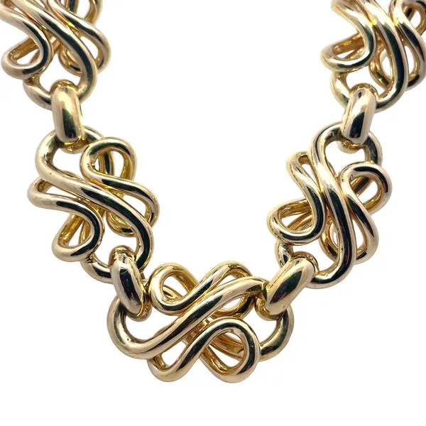 Gold Link Necklace McCarver Moser Sarasota, FL