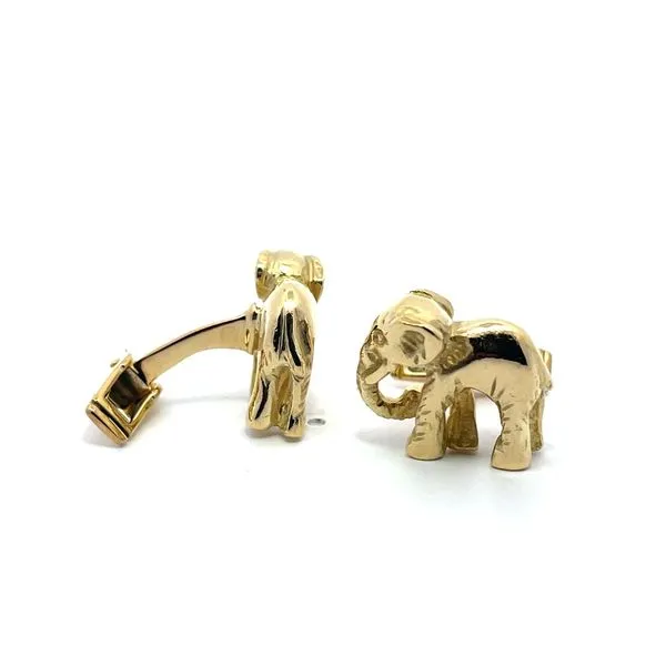Elephant Cufflinks Image 2 McCarver Moser Sarasota, FL