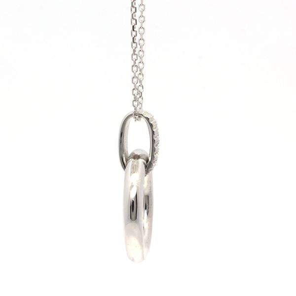 Circle Pendant with Diamonds Image 2 McGee & Company Fine Jewelers Greenwood, IN
