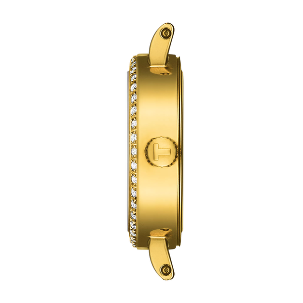 Tissot Lovely round Goldtone w/ 42 Diamond Bezel 19.5mm Image 3 McGee & Company Fine Jewelers Greenwood, IN
