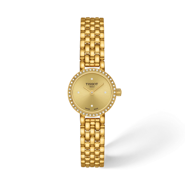 Tissot Lovely round Goldtone w/ 42 Diamond Bezel 19.5mm McGee & Company Fine Jewelers Greenwood, IN