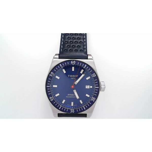 Tissot PR516 Powermatic 80 Blue dial & strap 38mm Image 2 McGee & Company Fine Jewelers Greenwood, IN