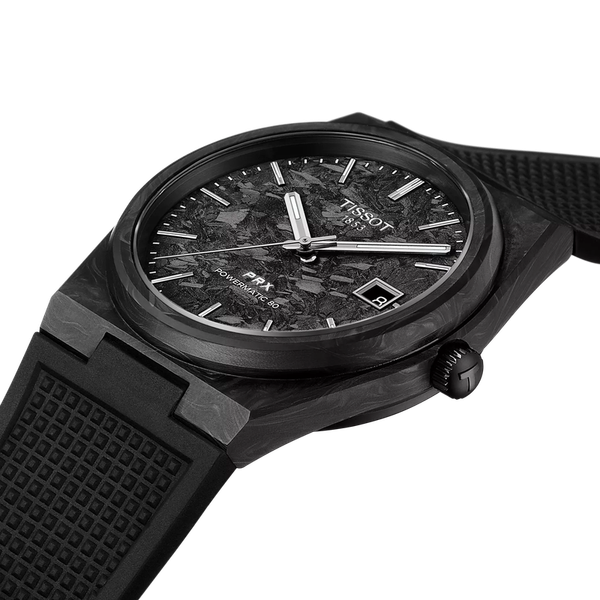 Tissot PRX Powermatic 80 FORGED CARBON w/ Black Carbon Fiber dial 40mm Image 2 McGee & Company Fine Jewelers Greenwood, IN