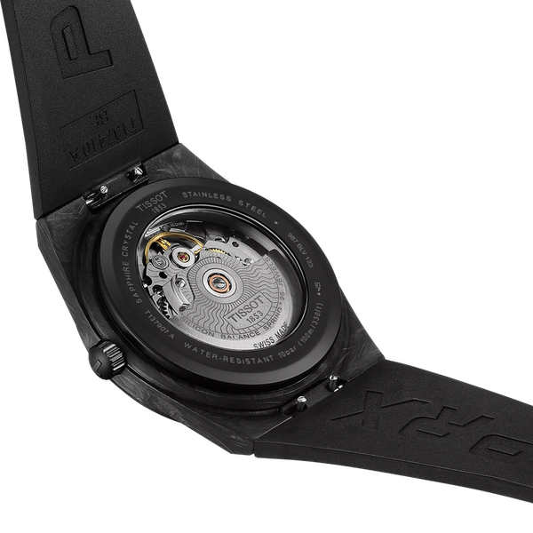 Tissot PRX Powermatic 80 FORGED CARBON w/ Black Carbon Fiber dial 40mm Image 3 McGee & Company Fine Jewelers Greenwood, IN