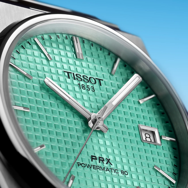 Tissot PRX Powermatic 80 Light Green 40mm Image 2 McGee & Company Fine Jewelers Greenwood, IN