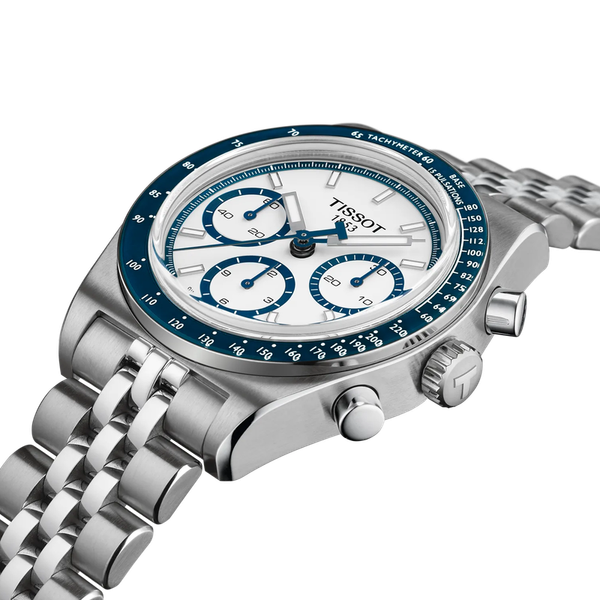 Tissot PR516 Automatic VALJOUX Chronograph BLUE/WHITE 41mm Image 3 McGee & Company Fine Jewelers Greenwood, IN