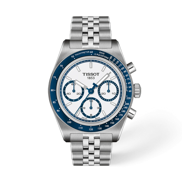 Tissot PR516 Automatic VALJOUX Chronograph BLUE/WHITE 41mm McGee & Company Fine Jewelers Greenwood, IN