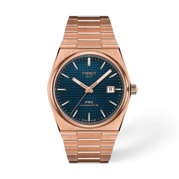 Tissot PRX Powermatic 80 Rosetone w/ Blue dial 40mm Image 2 McGee & Company Fine Jewelers Greenwood, IN