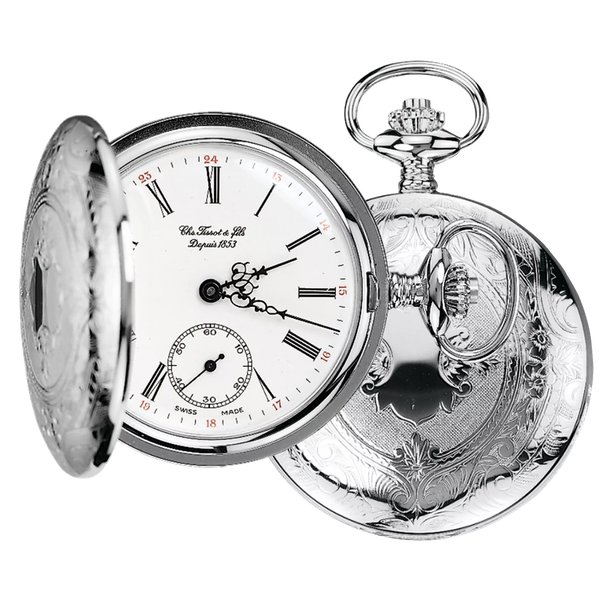 Tissot Savonette Mechanical Pocket Watch White dial Image 5 McGee & Company Fine Jewelers Greenwood, IN