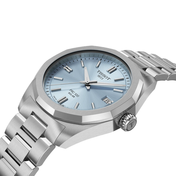 Tissot PRC 100 Solar - Ice Blue 34mm Image 3 McGee & Company Fine Jewelers Greenwood, IN